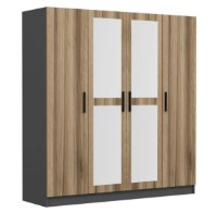 Шкаф Trendy Kale 5011 Anthracit/Dore 180x190x52cm GTR004441 фото №3 — интернет-магазин Desire.md