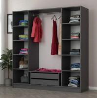 Шкаф Trendy Kale 5012 Anthracit/Dore 180x190x52cm GTR004442 фото №2 — интернет-магазин Desire.md