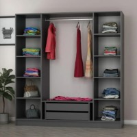 Шкаф Trendy Kale 6651 Anthracit/Black 180x190x52cm GTR004637 фото №2 — интернет-магазин Desire.md