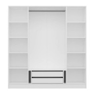 Шкаф Trendy Kale Mebran 4008 White 180x190x52cm GTR001819 фото №4 — интернет-магазин Desire.md