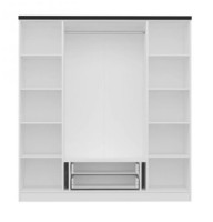 Шкаф Trendy Kale Plus 3045 White 180x190x52cm GTR004870 фото №3 — интернет-магазин Desire.md