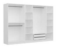 Шкаф Trendy Kale 2439 White 270x190x52cm GTR004211 фото №3 — интернет-магазин Desire.md