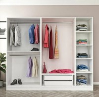 Шкаф Trendy Kale 2702 Walnut/White 225x190x52cm GTR004223 фото №3 — интернет-магазин Desire.md