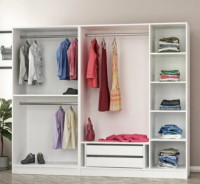 Шкаф Trendy Kale 2713 Walnut/White 225x190x52cm GTR004230 фото №2 — интернет-магазин Desire.md