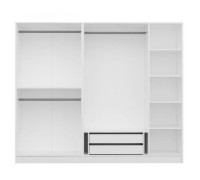 Шкаф Trendy Kale 2713 Walnut/White 225x190x52cm GTR004230 фото №4 — интернет-магазин Desire.md