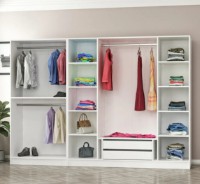 Шкаф Trendy Kale 2714 Walnut/White 225x190x52cm GTR004231 фото №2 — интернет-магазин Desire.md