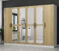 Шкаф Trendy Kale 2715 Walnut/White 225x190x52cm GTR004232 фото №6 — интернет-магазин Desire.md