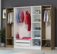 Шкаф Trendy Kale 3076 Walnut/White 225x190x52cm GTR004239 фото №2 — интернет-магазин Desire.md