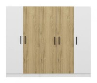 Шкаф Trendy Kale 3110 White/Walnut 225x190x52cm GTR004263 фото №4 — интернет-магазин Desire.md