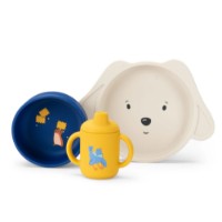 Set de ustensile de hrănire Moulin Roty Puce & Pilou (MR684057)