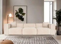 Canapea Trendy Lora Cream 108x303x65cm GTR003286