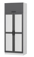 Шкаф Trendy Kale 2228 Anthracit/White 90x255x52cm GTR004763 фото №3 — интернет-магазин Desire.md