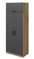 Шкаф Trendy Kale 2240 Anthracit/Walnut 90x255x52cm GTR004769 фото №2 — интернет-магазин Desire.md