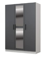 Шкаф Trendy Kale 2264 Anthracit/White 135x210x52cm GTR004773 фото №4 — интернет-магазин Desire.md