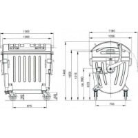 Tomberon Uniplast 1100L (37207) imaginea #2 — magazin online Desire.md