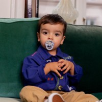 Suzeta BIBS Flower Child Latex 0m+ Dusty Blue (100143) imaginea #2 — magazin online Desire.md