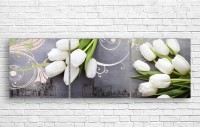 Pictură ArtDesign White tulips 183x60cm (C-10191)