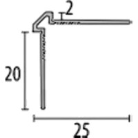 Profil pentru podea Parkett-Freund PF 155 U Steel Polished 270  74552702 imaginea #2 — magazin online Desire.md