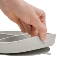 Farfurie din silicon cu ventuza Kikka Boo Platinum Sand (31302050033) imaginea #2 — magazin online Desire.md
