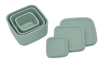 Set containere din silicon Kikka Boo Platinum Snack Box Sage 3pcs (31302050009) imaginea #3 — magazin online Desire.md