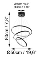 Люстра Trendy Simit 13697 50x80x50cm GTR002429 фото №2 — интернет-магазин Desire.md