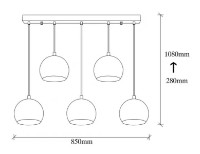 Люстра Trendy Sivani MR-1000 85x108x15cm GTR002509 фото №2 — интернет-магазин Desire.md