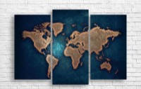 Pictură ArtDesign World map 120х80cm (B-10010)
