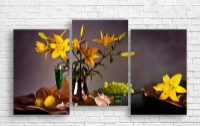 Pictură ArtDesign Yellow lilies 110x60cm (E-10243)