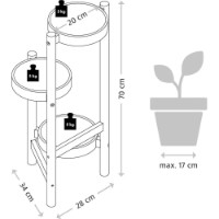 Suport pentru flori Kesper Bamboo (17275) imaginea #2 — magazin online Desire.md