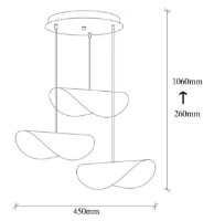 Люстра Trendy Sivani MR-964 45x106x45cm GTR002503 фото №2 — интернет-магазин Desire.md