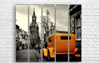 Pictură ArtDesign Yellow Retro car 120x104cm (MT-10021)