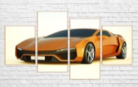 Pictură ArtDesign Yellow sports car 151х85cm (MT-10013)
