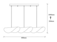 Люстра Trendy Sivani MR-965 80x106x17cm GTR002505 фото №2 — интернет-магазин Desire.md