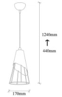 Люстра Trendy Sivani Tel MR-828 17x124x17cm GTR002563 фото №2 — интернет-магазин Desire.md