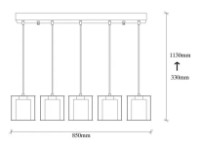 Люстра Trendy Swank 702-5S1 85x113x85cm GTR002713 фото №2 — интернет-магазин Desire.md