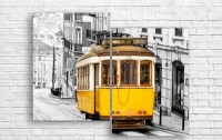 Pictură ArtDesign Yellow tram 101x80cm (R-10190)