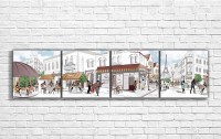 Pictură ArtDesign Уличная жизнь 205x50cm (L-10086)
