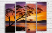 Pictură ArtDesign Sunset by the sea 104х80cm (F-10038)