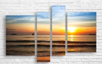 Pictură ArtDesign Sunset over the ocean 123х82cm (F-10010)