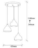 Люстра Trendy Tatuaj 6201 42x114x42cm GTR002756 фото №2 — интернет-магазин Desire.md