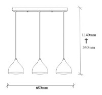 Люстра Trendy Tatuaj 6211 68x114x18cm GTR002757 фото №2 — интернет-магазин Desire.md