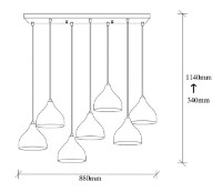 Люстра Trendy Tatuaj 6221 88x114x40cm GTR002770 фото №2 — интернет-магазин Desire.md