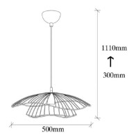 Люстра Trendy Tel 6500 50x111x50cm GTR002547 фото №2 — интернет-магазин Desire.md