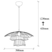 Люстра Trendy Tel 6504 50x123x50cm GTR002558 фото №2 — интернет-магазин Desire.md