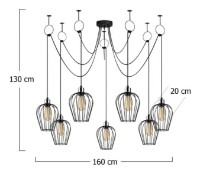 Люстра Trendy Tel 6696 160x130x160cm GTR002637 фото №2 — интернет-магазин Desire.md