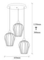 Люстра Trendy Tel 6706 41x115x41cm GTR002598 фото №2 — интернет-магазин Desire.md