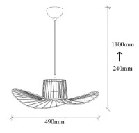 Люстра Trendy Tel 6721 49x110x49cm GTR002557 фото №2 — интернет-магазин Desire.md