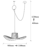 Люстра Trendy Tel 6726 180x62x15cm GTR002574 фото №2 — интернет-магазин Desire.md