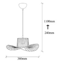 Люстра Trendy Tel 6736 38x110x38cm GTR002545 фото №2 — интернет-магазин Desire.md
