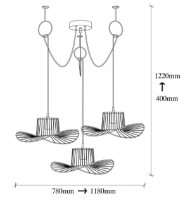 Люстра Trendy Tel 6741 118x122x118cm GTR002609 фото №2 — интернет-магазин Desire.md